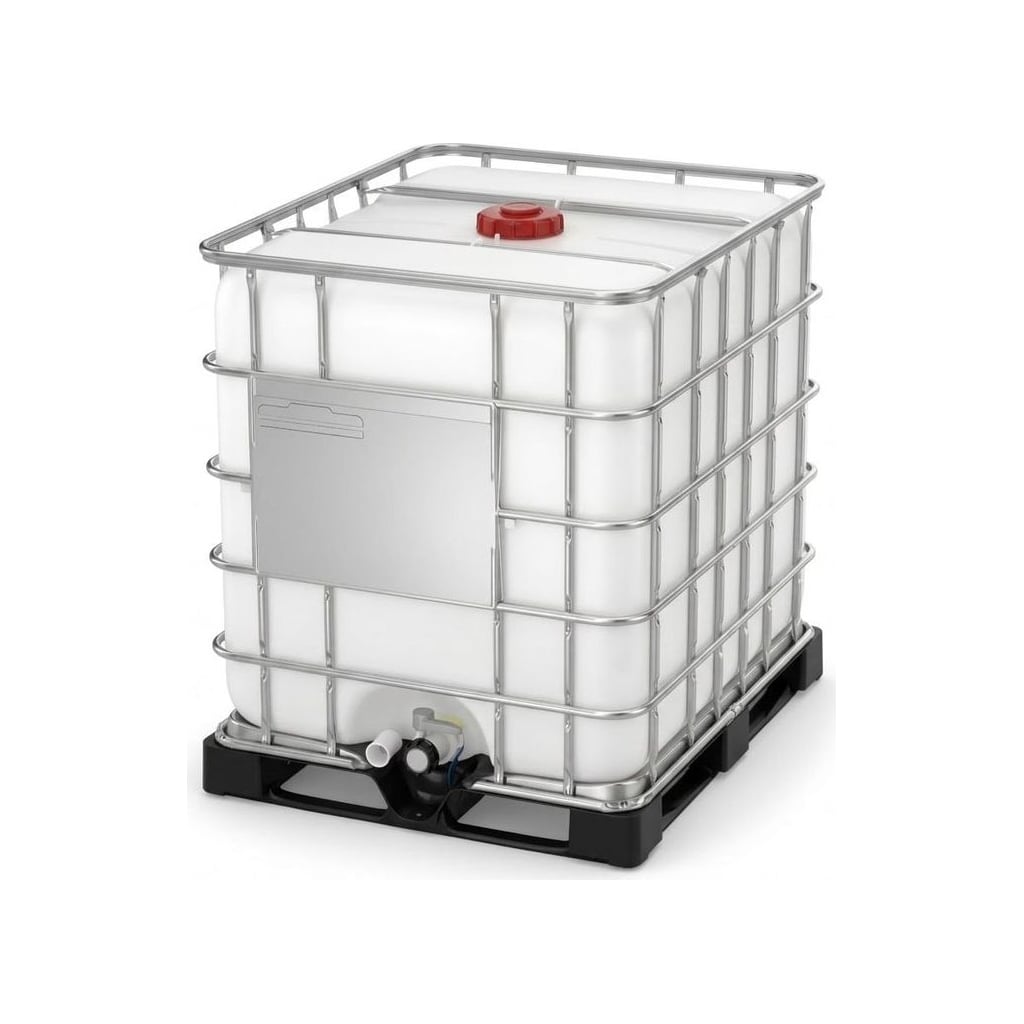 Vymytý IBC kontejner 1000 l — plastová paleta